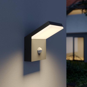 Arcchio LED-Außenwandleuchte Yolena, Sensor, anthrazit, Alu 9619118