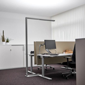 Arcchio LED-Büro-Stehlampe Jolinda, silber, 4.000 K, Sensor 9968022