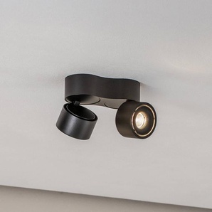 Arcchio LED-Deckenstrahler Rotari, 1240lm, 2-flg., schwarz 10025756