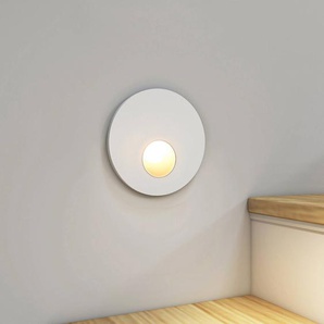 Arcchio LED-Einbaulampe Vexi, Ø 7,5 cm, weiß, Aluminium, CCT Vexi Arcchio, dimmbar, weiß / opal, für Wohn- / Esszimmer, Aluminium, Modern, Wandeinbaustrahler 9966174