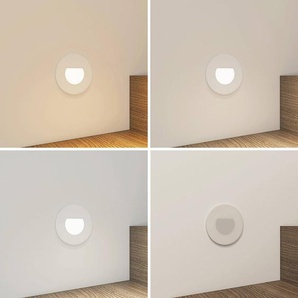 Arcchio LED-Einbaulampe Vexi, Ø 7,8 cm, weiß, Aluminium, CCT Vexi Arcchio, dimmbar, weiß / opal, für Wohn- / Esszimmer, Aluminium, Modern, Wandeinbaustrahler 9966178