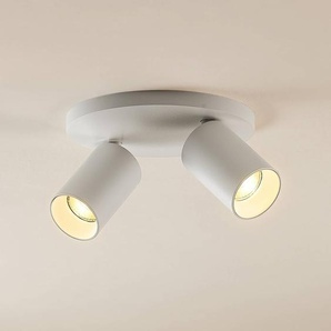 Arcchio Strahler Brinja, weiß, rund, Ø 6 cm, 2-flg., GU10 9928089