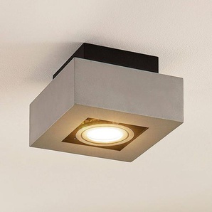 Arcchio Strahler Vince, 14 x 14 cm, silber, Metall, GU10 C22750AL.1