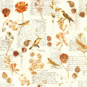 ARCHITECTS PAPER Fototapete Atelier 47 Bird Poetry 1 Tapeten Vlies, Wand, Schräge, Decke Gr. B/L: 4 m x 2,7 m, bunt (gelb, orange, grün) Fototapeten Natur Tapeten