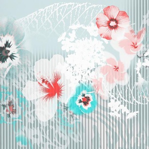 ARCHITECTS PAPER Fototapete Atelier 47 Blossom Design 1 Tapeten Vlies, Wand, Schräge, Decke Gr. B/L: 4 m x 2,7 m, bunt (rosa, weiß, blau) Fototapeten Natur Tapeten