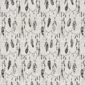 Architects Paper Fototapete Atelier 47 Boho Feather 2, glatt, mehrfarbig, (4 St), Vlies, Wand, Schräge, Decke