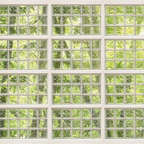 ARCHITECTS PAPER Fototapete Atelier 47 Brick of Glass 1 Tapeten Gr. B/L: 4 m x 2,7 m, grün (weiß, dunkelgrün, hellgrün) Fototapeten