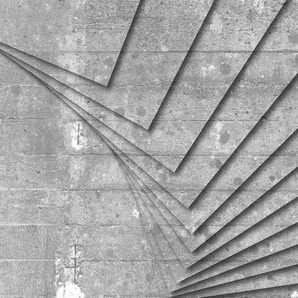 ARCHITECTS PAPER Fototapete Atelier 47 Concrete Art 2 Tapeten Vlies, Wand, Schräge, Decke Gr. B/L: 5 m x 2,7 m, grau (hellgrau) Fototapeten 3D