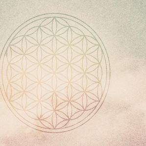 ARCHITECTS PAPER Fototapete Atelier 47 Flower of Life 2 Tapeten Vlies, Wand, Schräge, Decke Gr. B/L: 4 m x 2,7 m, grün (hellbraun, grün, creme) Fototapeten Tapeten