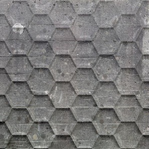 ARCHITECTS PAPER Fototapete Atelier 47 Honeycomb 2 Tapeten 3D Fototapete Grafisch 200 g Vlies Premium Tapete Steinoptik Gr. B/L: 5 m x 2,7 m, grau (hellgrau) Fototapeten 3D
