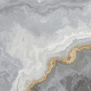 ARCHITECTS PAPER Fototapete Atelier 47 Marble Artwork 1 Tapeten Vlies, Wand, Schräge, Decke Gr. B/L: 5 m x 2,7 m, grau (hellgrau, dunkelgrau, goldfarben) Fototapeten