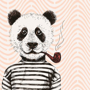 ARCHITECTS PAPER Fototapete Atelier 47 Modern Panda 1 Tapeten Vlies, Wand, Schräge, Decke Gr. B/L: 4 m x 2,7 m, bunt (hellorange, rot, schwarz) Fototapeten Tapeten