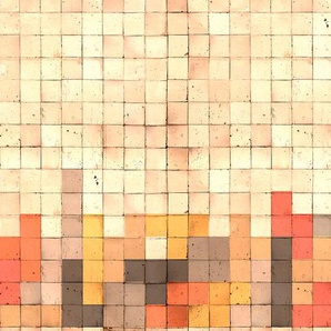 ARCHITECTS PAPER Fototapete Atelier 47 Mosaic Tetris 2 Tapeten Gr. B/L: 6 m x 2,7 m, bunt (rot, ocker, beige) Fototapeten