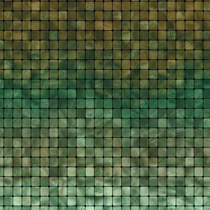 ARCHITECTS PAPER Fototapete Atelier 47 Mosaic Tile 1 Tapeten Vlies, Wand, Schräge, Decke Gr. B/L: 5 m x 2,7 m, grün (hellgrün, dunkelgrün, goldfarben) Fototapeten