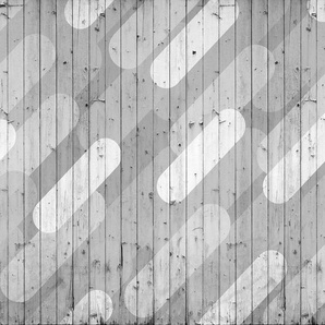 Architects Paper Fototapete Atelier 47 Pill Pattern 2, glatt, Holz, (4 St), Vlies, Wand, Schräge, Decke