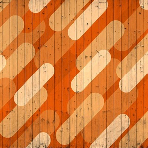 ARCHITECTS PAPER Fototapete Atelier 47 Pill Pattern 2 Tapeten Vlies, Wand, Schräge, Decke Gr. B/L: 4 m x 2,7 m, orange (creme, dunkelorange, hellorange) Fototapeten Tapeten