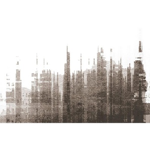 Architects Paper Fototapete Atelier 47 Skyline Artwork 3, glatt, Stadt, (4 St), Vlies, Wand, Schräge, Decke