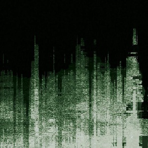 Architects Paper Fototapete Atelier 47 Skyline Artwork 3, glatt, Stadt, (4 St), Vlies, Wand, Schräge, Decke