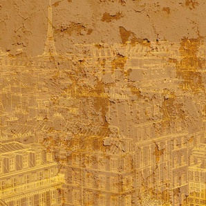 ARCHITECTS PAPER Fototapete Atelier 47 View of Paris 1 Tapeten Vlies, Wand, Schräge, Decke Gr. B/L: 4 m x 2,7 m, gelb (dunkelgelb, hellgelb) Fototapeten Tapeten