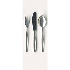 ARCHITECTS PAPER Fototapete Bon Appetit Tapeten n Tapete Besteck Weiß Silber Grau Panel 1,00m x 2,80m Gr. B/L: 1 m x 2,8 m, grau (grau, weiß) Fototapeten Tapeten