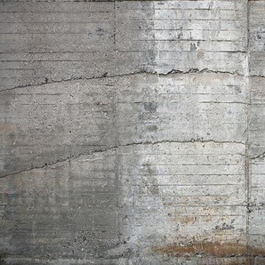 ARCHITECTS PAPER Fototapete Concrete Tapeten Vlies, Wand, Schräge Gr. B/L: 6 m x 2,5 m, grau (grau, silber) Fototapeten Steinoptik