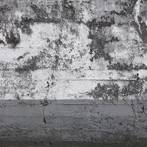 ARCHITECTS PAPER Fototapete Concrete Wall Tapeten Gr. B/L: 9 m x 2,5 m, bunt (grau, schwarz, silber) Fototapeten Steinoptik
