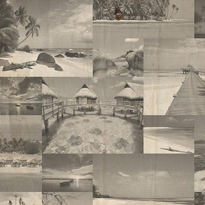 ARCHITECTS PAPER Fototapete Dreambeach Old Tapeten Vlies, Wand, Schräge Gr. B/L: 6 m x 2,5 m, beige (beige, grau) Fototapeten Strand