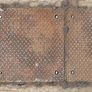 ARCHITECTS PAPER Fototapete Iron Plate Tapeten Vlies, Wand, Schräge Gr. B/L: 5 m x 2,5 m, bunt (beige, braun, grau) Fototapeten