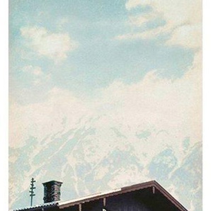 Architects Paper Fototapete Nostalgia, (1 St), Landhaus Tapete Natur Panel Braun Weiß Blau 1,00m x 2,80m