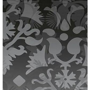 Architects Paper Fototapete Ornamental Spirit Black And White, (1 St), Grafik Tapete Ornament Schwarz Weiß Silber Panel 1,00m x 2,80m