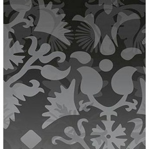 ARCHITECTS PAPER Fototapete Ornamental Spirit Black And White Tapeten Gr. B/L: 1 m x 2,8 m, grau (grau, schwarz) Fototapeten Kunst