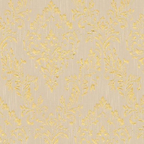 Architects Paper Textiltapete Metallic Silk, leicht strukturiert, Barock, glänzend, matt, Ornament Tapete Barock Tapeten Wohnzimmer Schlafzimmer Küche Flur Büro