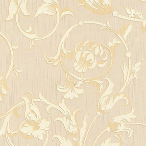 Architects Paper Textiltapete Tessuto, samtig, Barock, floral, gemustert, Blumen-Tapete Floral Tapeten Wohnzimmer Schlafzimmer Küche Flur Design