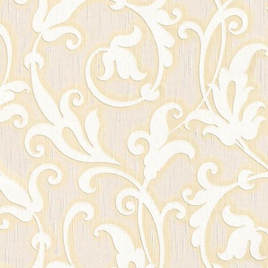 Architects Paper Textiltapete Tessuto, samtig, Barock, floral, gemustert, Tapete Barock Tapeten Wohnzimmer Schlafzimmer Küche modern Flur Design
