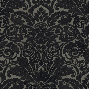 ARCHITECTS PAPER Vliestapete Castello Tapeten Ornament Tapete Barock Gr. B/L: 0,52 m x 10,05 m, Rollen: 1 St., schwarz (schwarz, grau) Barock-Tapeten Tapeten