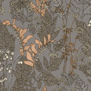 Architects Paper Vliestapete Floral Impression, glatt, Wald, botanisch, floral, Tapete Blumen Tapeten Wohnzimmer Schlafzimmer Küche modern Design Büro