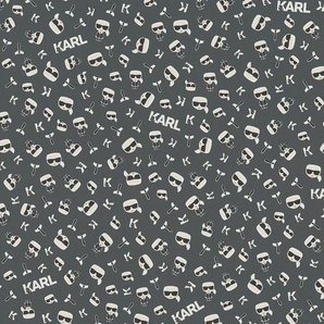 ARCHITECTS PAPER Vliestapete Ikonik Tapeten Karl Lagerfeld Tapete Designer Gr. B/L: 0,53 m x 10,05 m, Rollen: 1 St., schwarz Vliestapeten