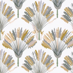 Architects Paper Vliestapete Jungle Chic, glatt, botanisch, floral, tropisch, Palmentapete Tapete Dschungel Federn Tapeten Wohnzimmer Schlafzimmer