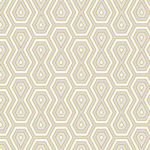 Architects Paper Vliestapete Jungle Chic, glatt, Retro, geometrisch, grafisch, Geometrische Tapete Retro Vintage Tapeten Wohnzimmer Schlafzimmer Flur