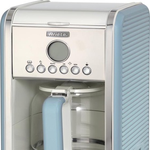 Ariete Kaffeemaschine Vintage für bis zu 12 Tassen blau 1342BL