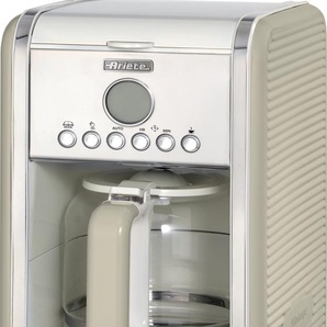 Ariete Kaffeemaschine Vintage für bis zu 12 Tassen creme 1342CR