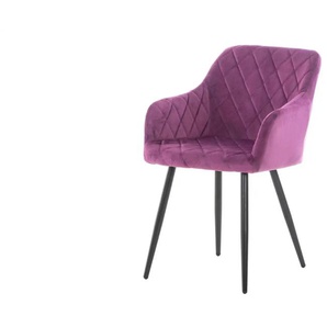 Armlehnenstuhl Carlo | lila/violett | 47 cm | 84 cm |