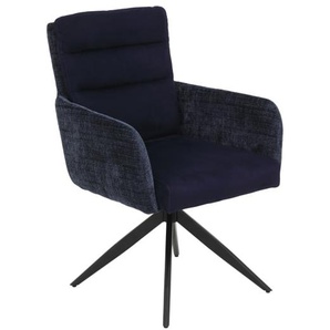 Armlehnenstuhl Leandra S, blau