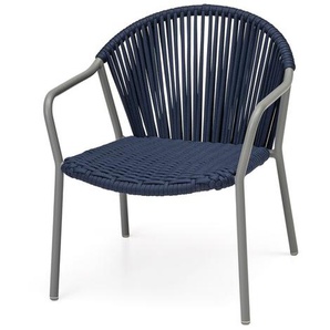 Armlehnsessel Pio Gestell Aluminium grau, 76x63.5x67 cm