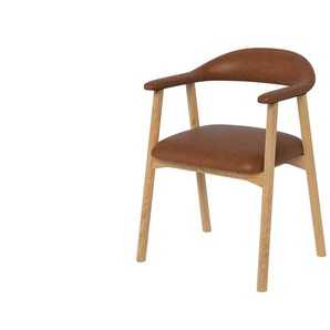 Armlehnstuhl 2-er Set  Fenrik ¦ braun ¦ Maße (cm): B: 56 H: 75,5 T: 54.0