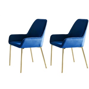 Armlehnstuhl 2er-Set   ¦ blau ¦ Maße (cm): B: 58 H: 89