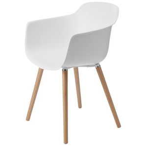 Armlehnstuhl Alba Sitz weiß, 81x57x52 cm