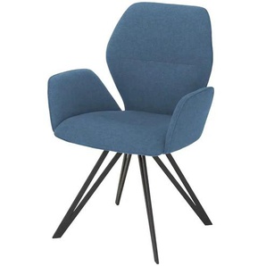 Armlehnstuhl - blau - Materialmix - 62 cm - 90 cm - cm 60,0 | Möbel Kraft