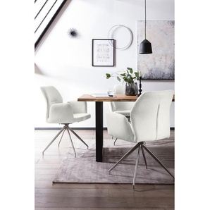 Armlehnstuhl Cervantes 60 x 89 x 62cm Beige/Creme