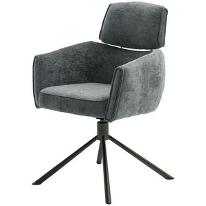 Jette Home Armlehnstuhl drehbar Becky ¦ grau ¦ Maße (cm): B: 61 H: 91 T: 64.0